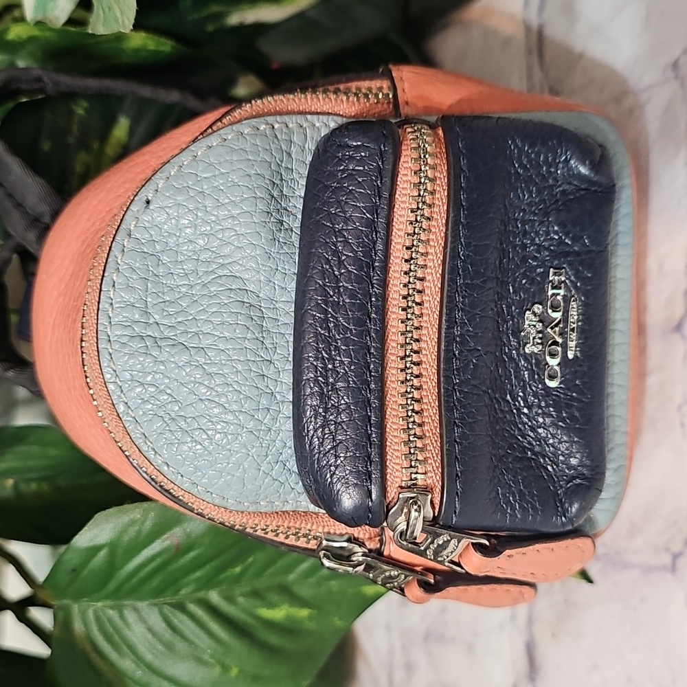 Coach Multicolor Mini Backpack Keychain - Picture 2 of 11